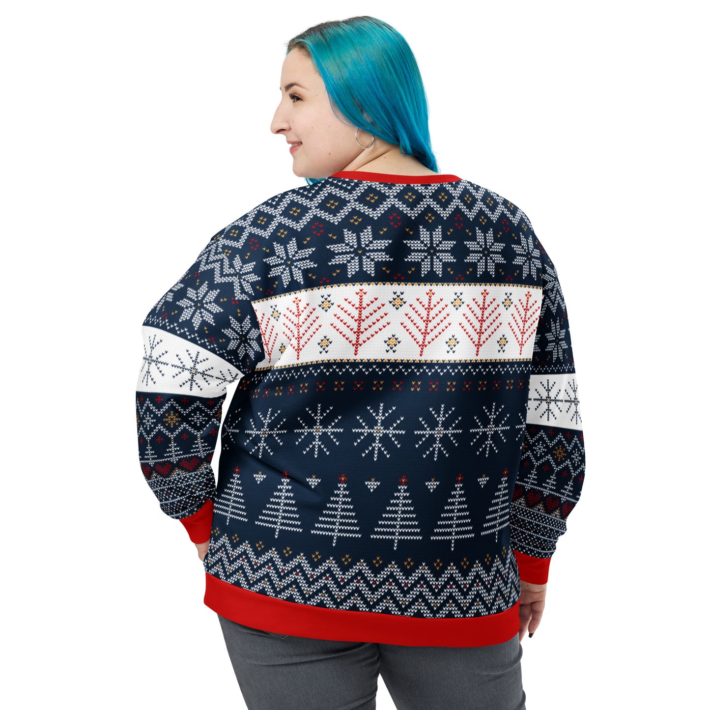 Personalised Photo All-Over Print Ugly Unisex Christmas Sweater Gift, Pet or Person