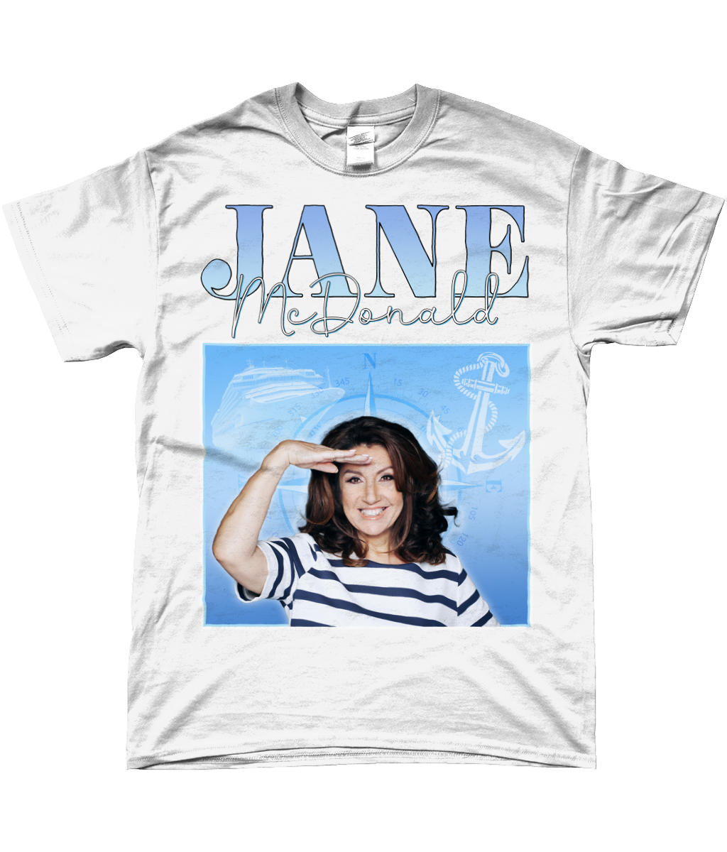 Cruising with Jane McDonald Channel 5 Wakefield and Loose Women Star LGBTQ+ Graphic Meme Tee White