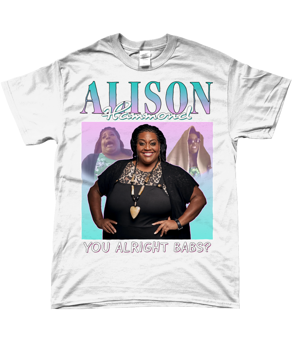 Alison Hammond Iconic You Alright Babs? T-shirt white