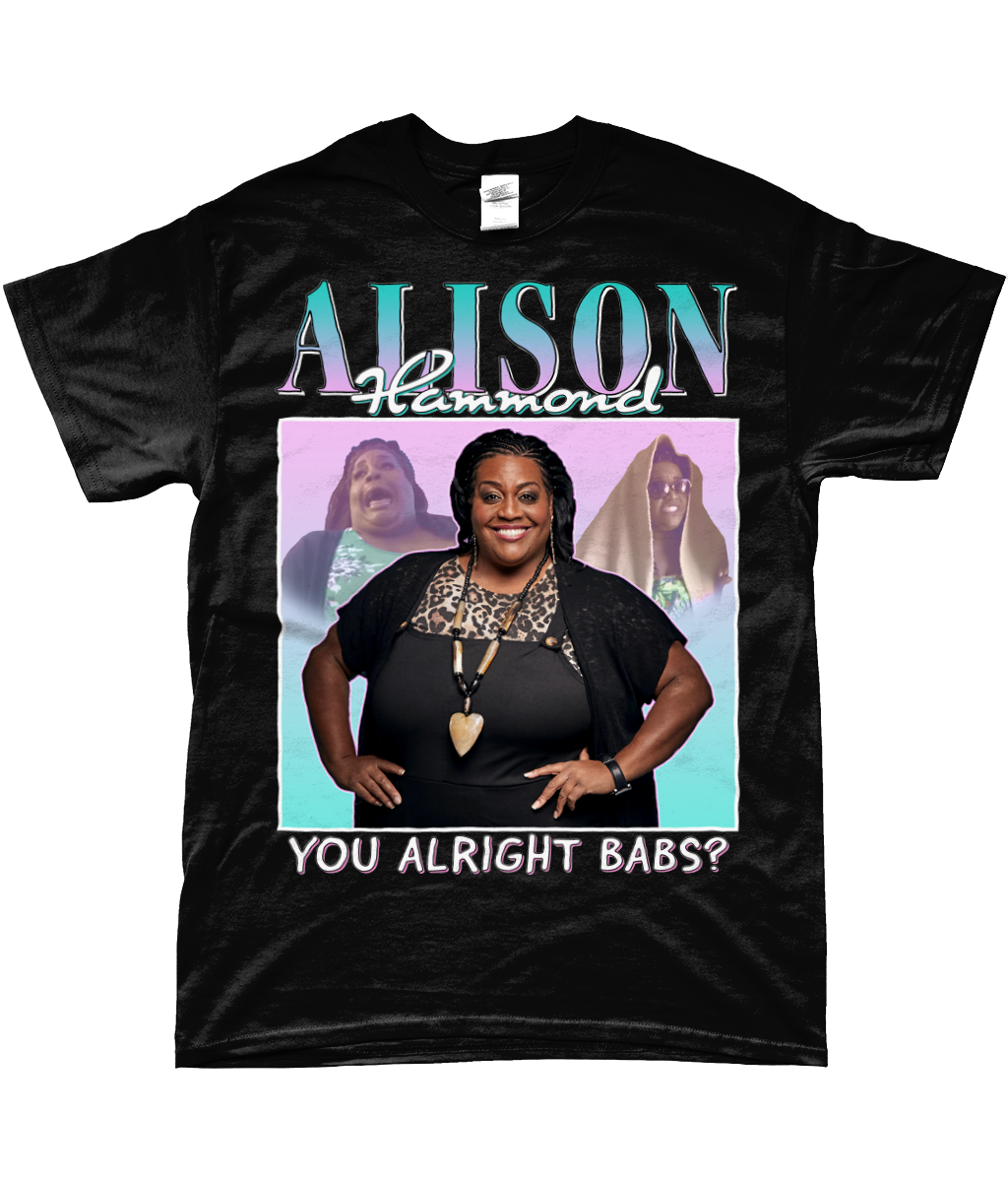 Alison Hammond Iconic You Alright Babs? T-shirt black