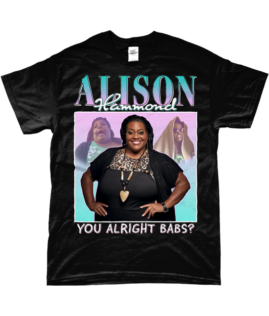 Alison Hammond Iconic You Alright Babs? T-shirt black