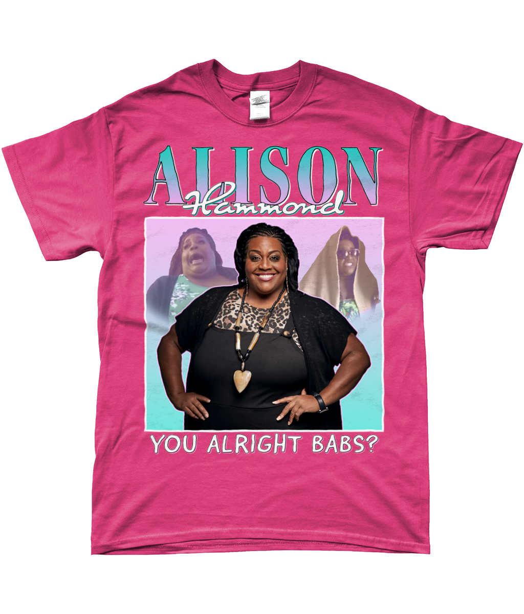 Alison Hammond Iconic You Alright Babs? T-shirt pink