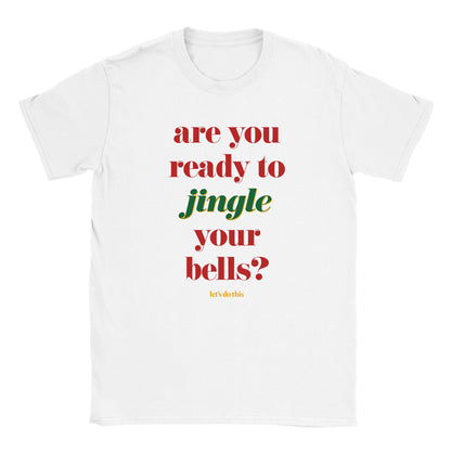 Are you ready to jingle your bells? Christmas Unisex Crewneck T-shirt