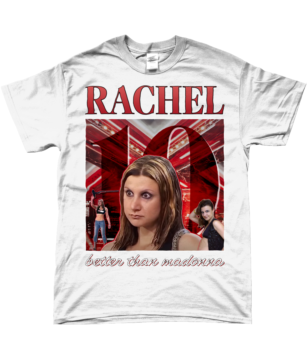 Rachel Lester Godchel X Factor UK Audition Homage T-shirt Pop Culture Meme Gift White