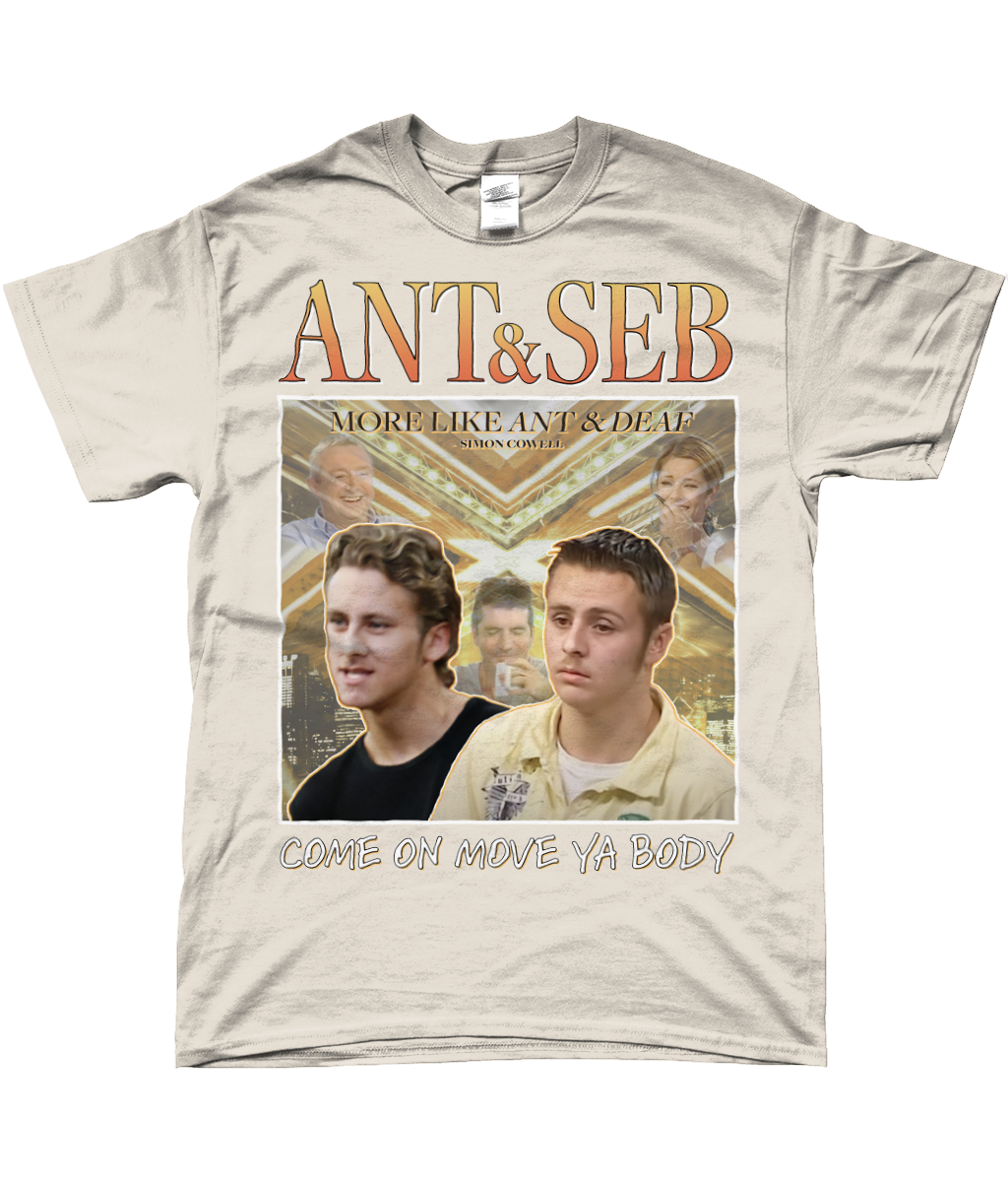 Ant and Seb Mysterious Girl X Factor UK Audition Homage T-shirt Meme Gift Natural