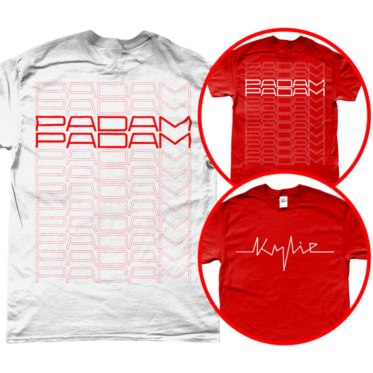 Kylie Minogue Padam Padam Lyric Double Sided Unisex T-shirt