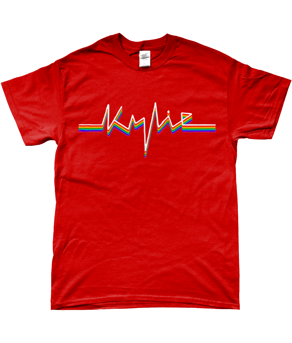 Kylie Minogue Tension 'Kylie' Pride Flag Text Unisex T-shirt