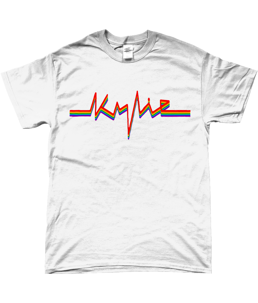 Kylie Minogue Tension 'Kylie' Pride Flag Text Unisex T-shirt