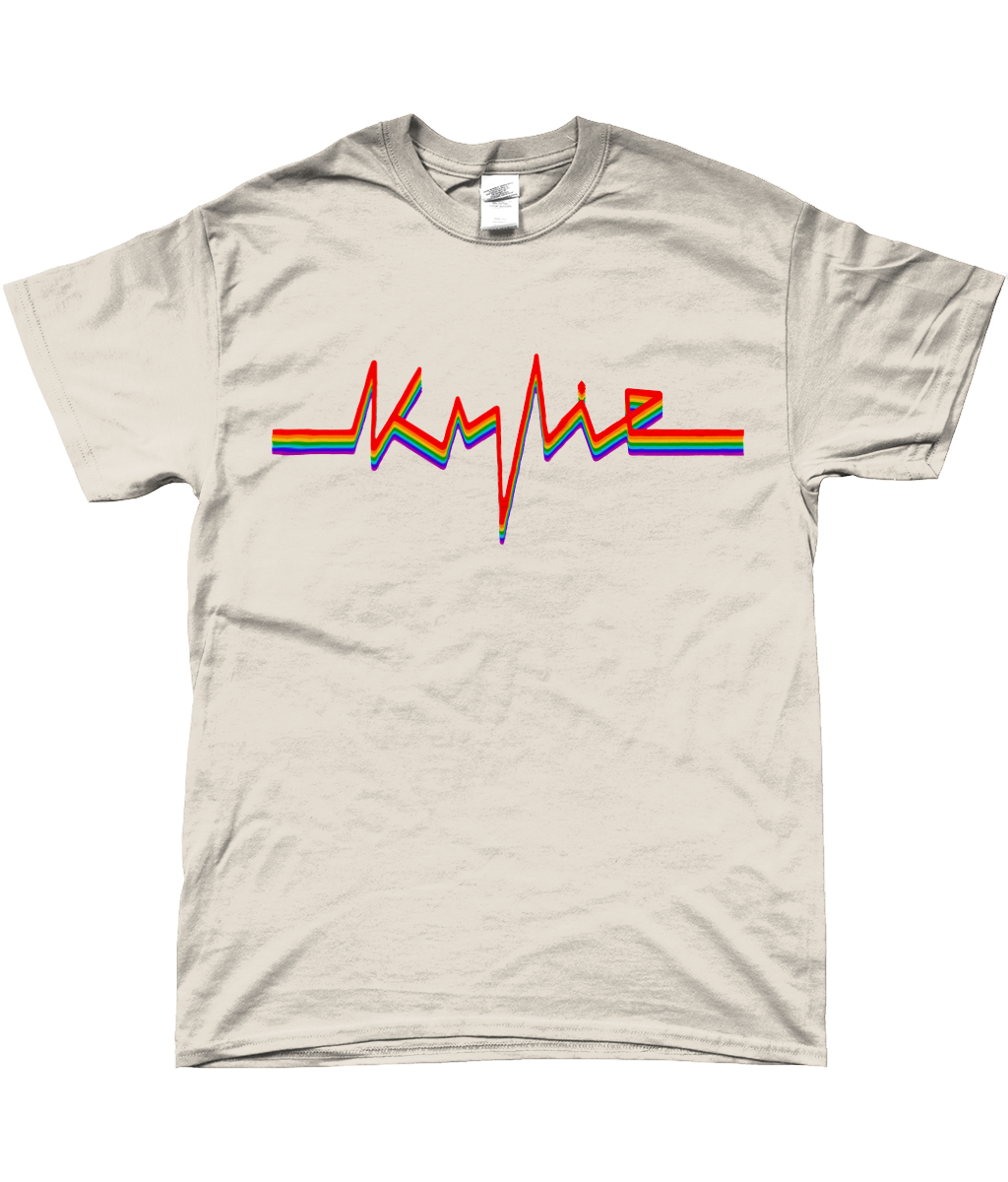 Kylie Minogue Tension 'Kylie' Pride Flag Text Unisex T-shirt