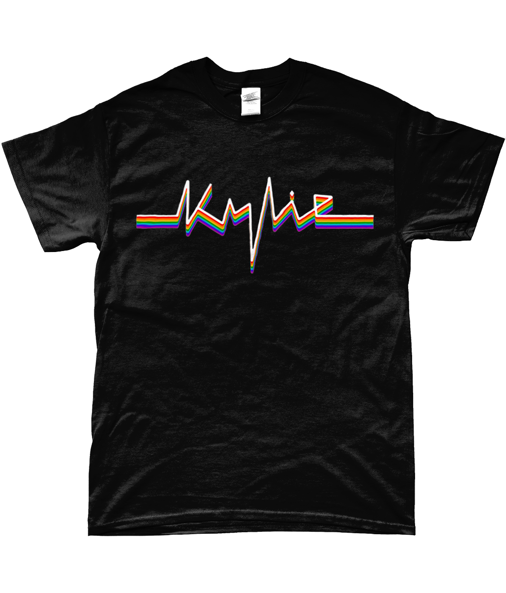 Kylie Minogue Tension 'Kylie' Pride Flag Text Unisex T-shirt