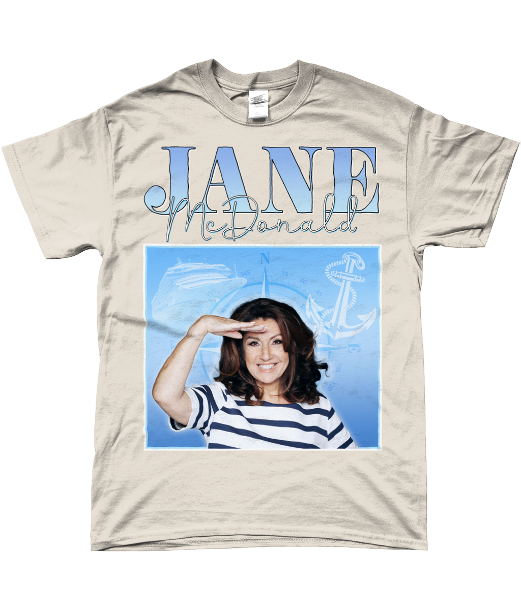 Cruising with Jane McDonald Channel 5 Wakefield and Loose Women Star LGBTQ+ Graphic Meme Tee Natural