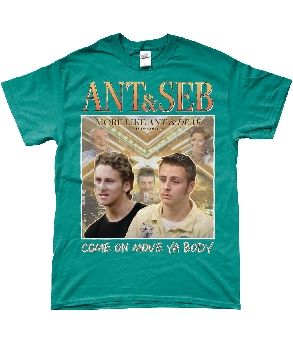 Ant and Seb Mysterious Girl X Factor UK Audition Homage T-shirt Meme Gift Jade Dome Green Blue